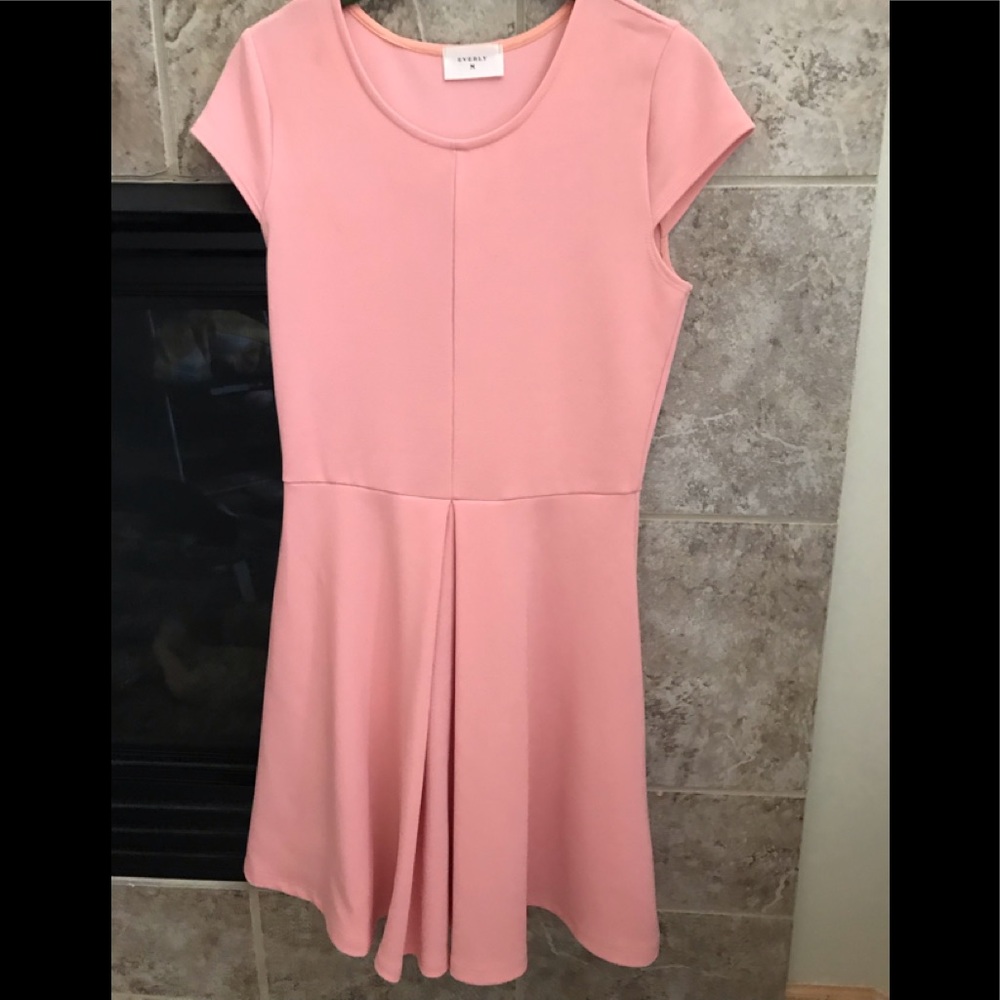 Boutique dress in peach